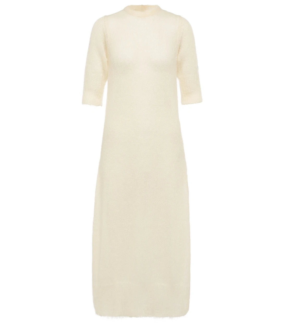 Ganni - Mohair and wool-blend midi dress