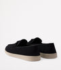 Prada Suede Logo Loafers