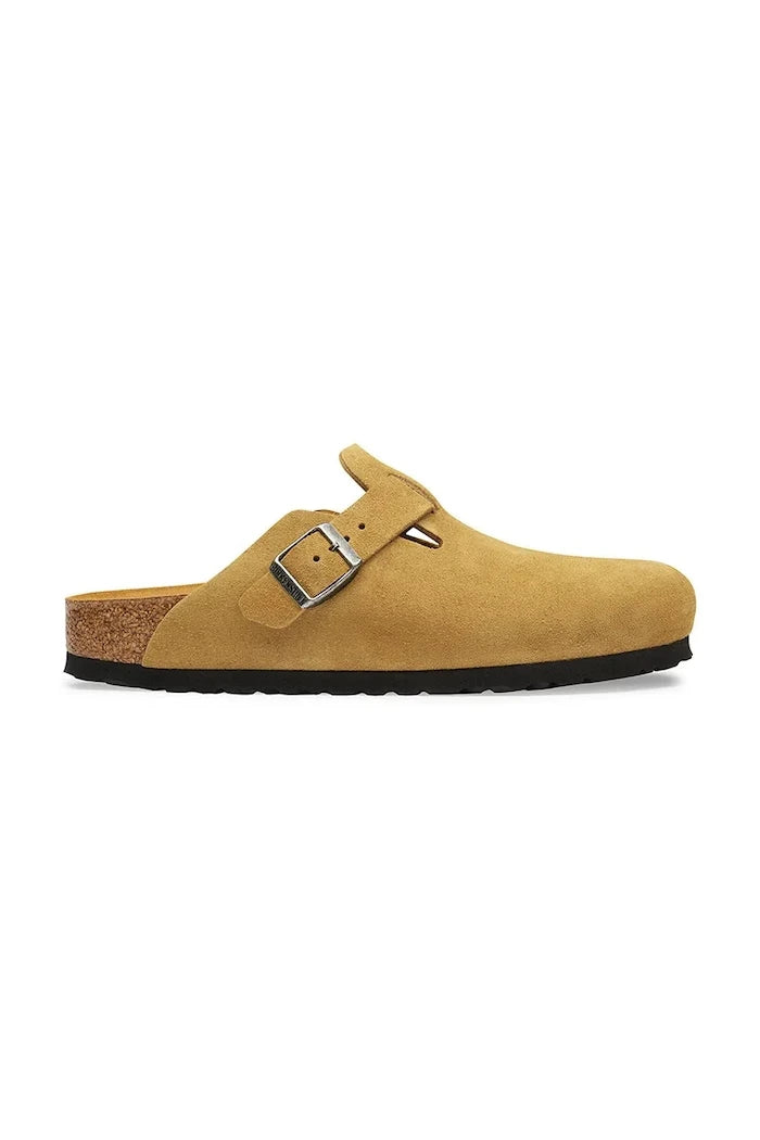 Birkenstock Boston Soft Footbed Süet Deri Kapalı Burun Terlik