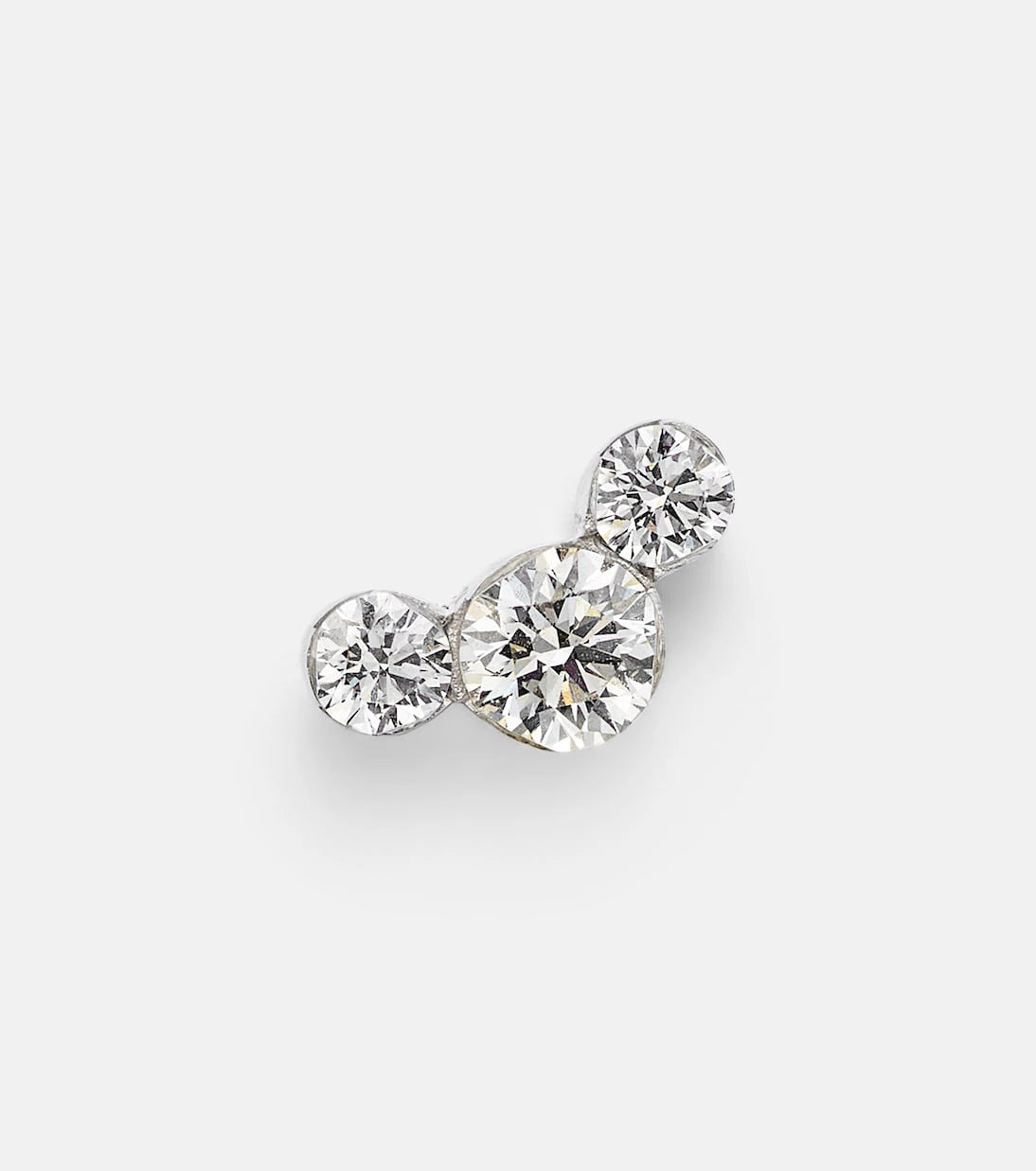 Maria Tash - 18kt white gold single earring with diamonds