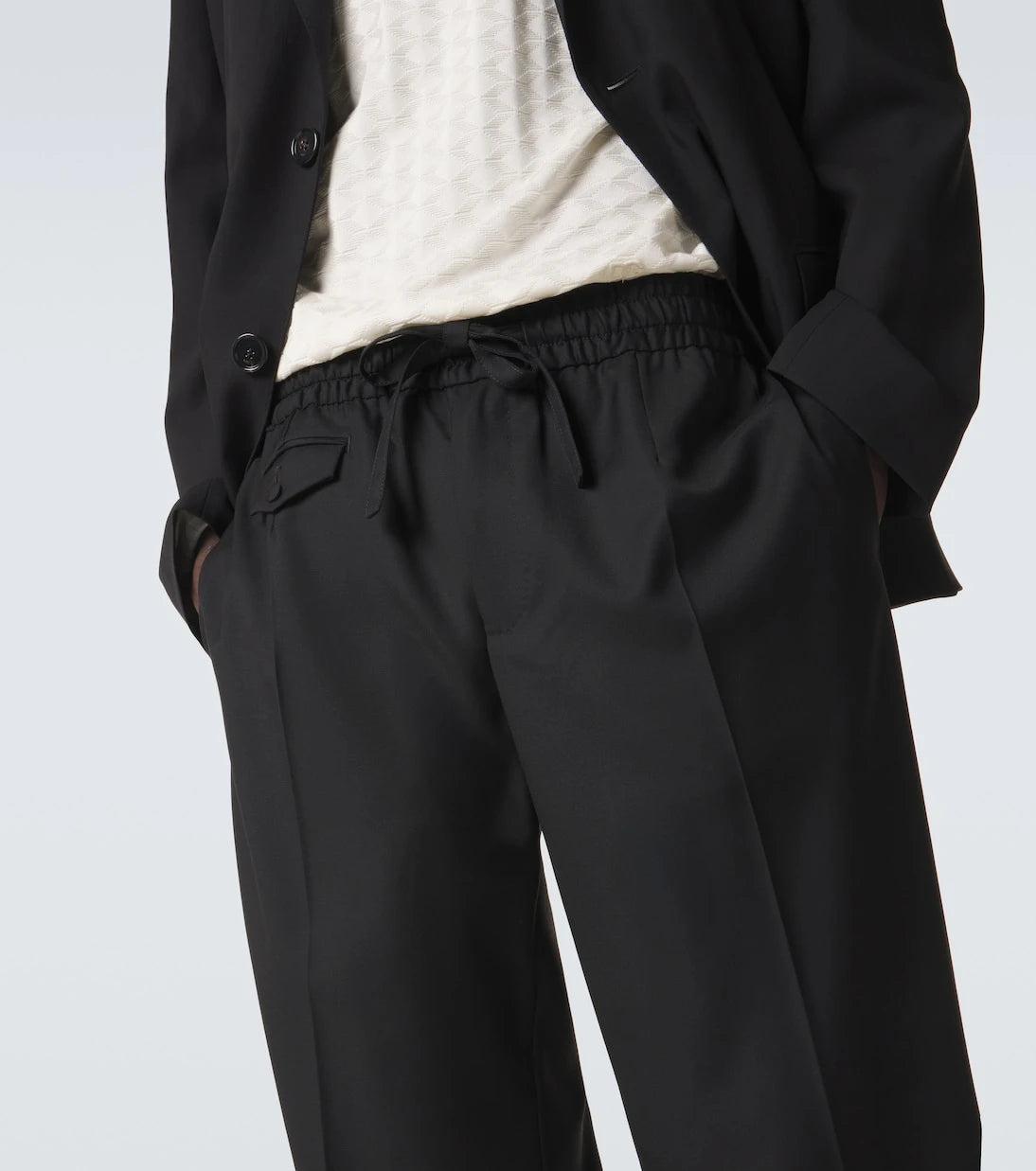 Dolce&Gabbana - Virgin wool twill wide-leg pants