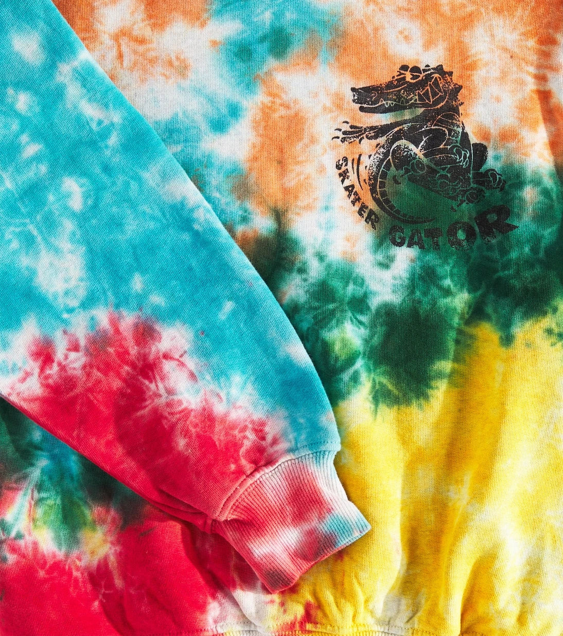 سويت شيرت قطن مصبوغ بنمط Tie-Dye من Molo - Monti