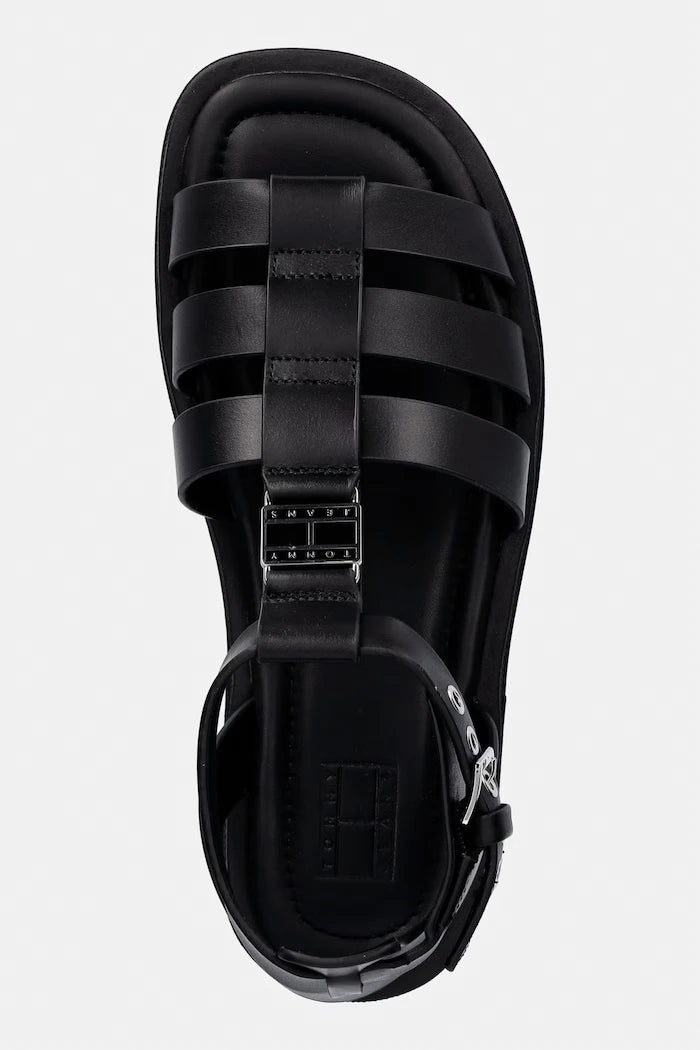Tommy Jeans Kadın Deri Sandalet TJW FISHERMAN LEATHER MAX SANDAL