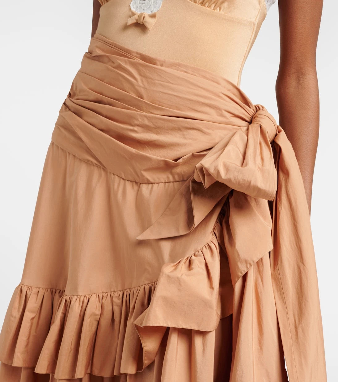 Chloé - Asymmetric ruffled cotton maxi skirt