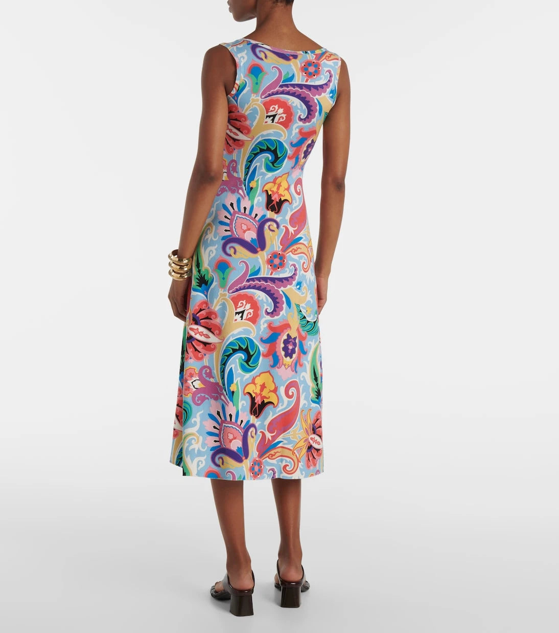Etro - Paisley silk-blend midi dress