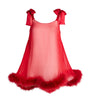 Gilda & Pearl Red Silk Brief Encounter Babydoll Dress
