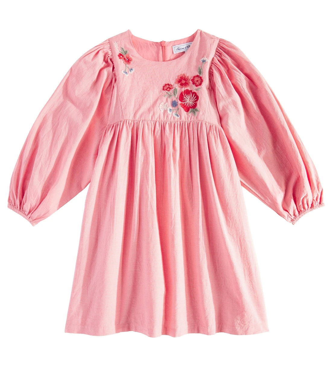 Tartine et Chocolat - Embroidered gingham cotton dress