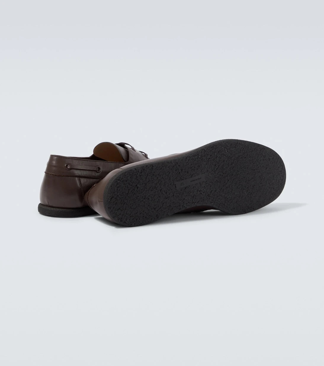 The Row - Novus leather boat shoes