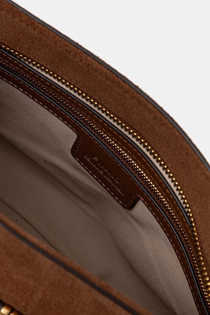 Pinko чанта crossbody дамска от велур