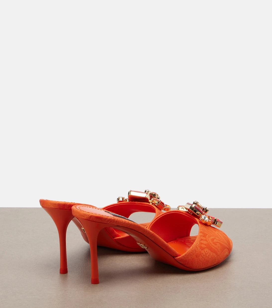 Dolce&Gabbana - Embellished brocade mules