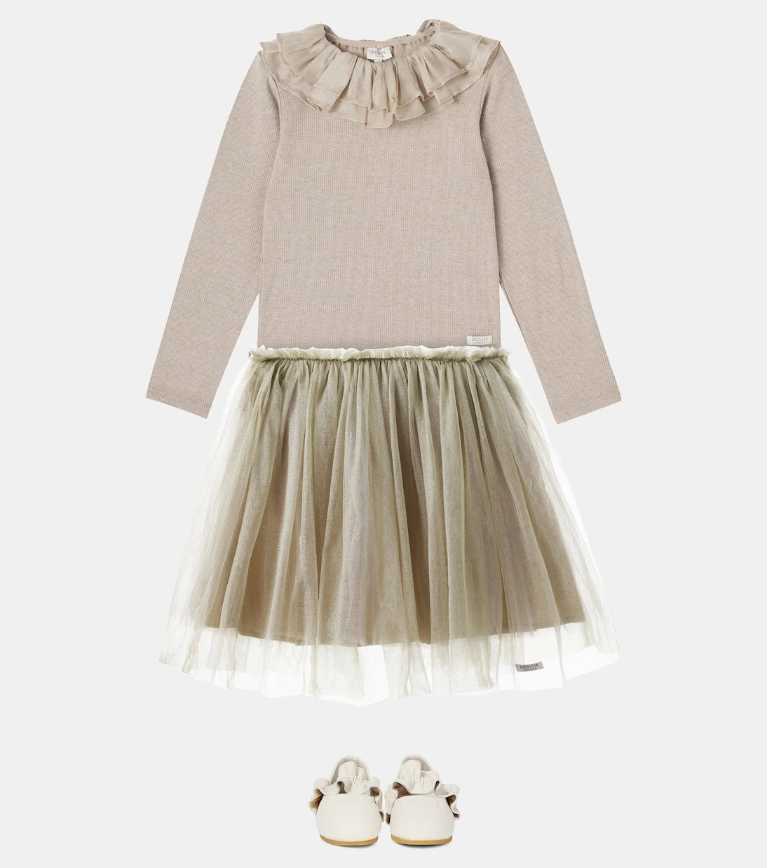 Donsje - Iffie ruffled leather ballet flats