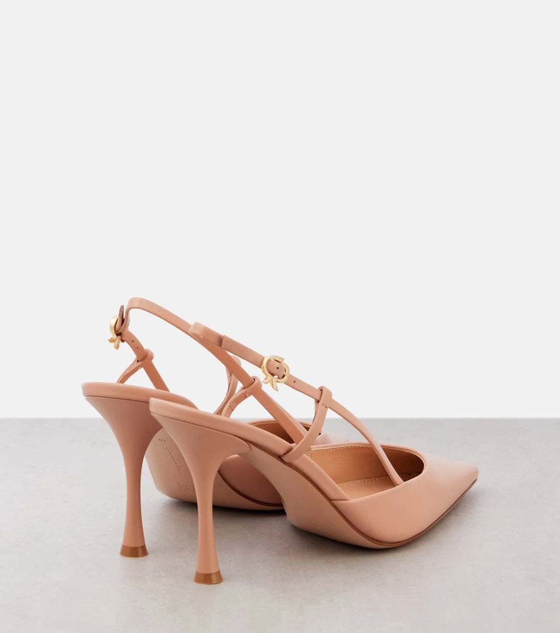 Gianvito Rossi - Ascent 85 leather slingback pumps