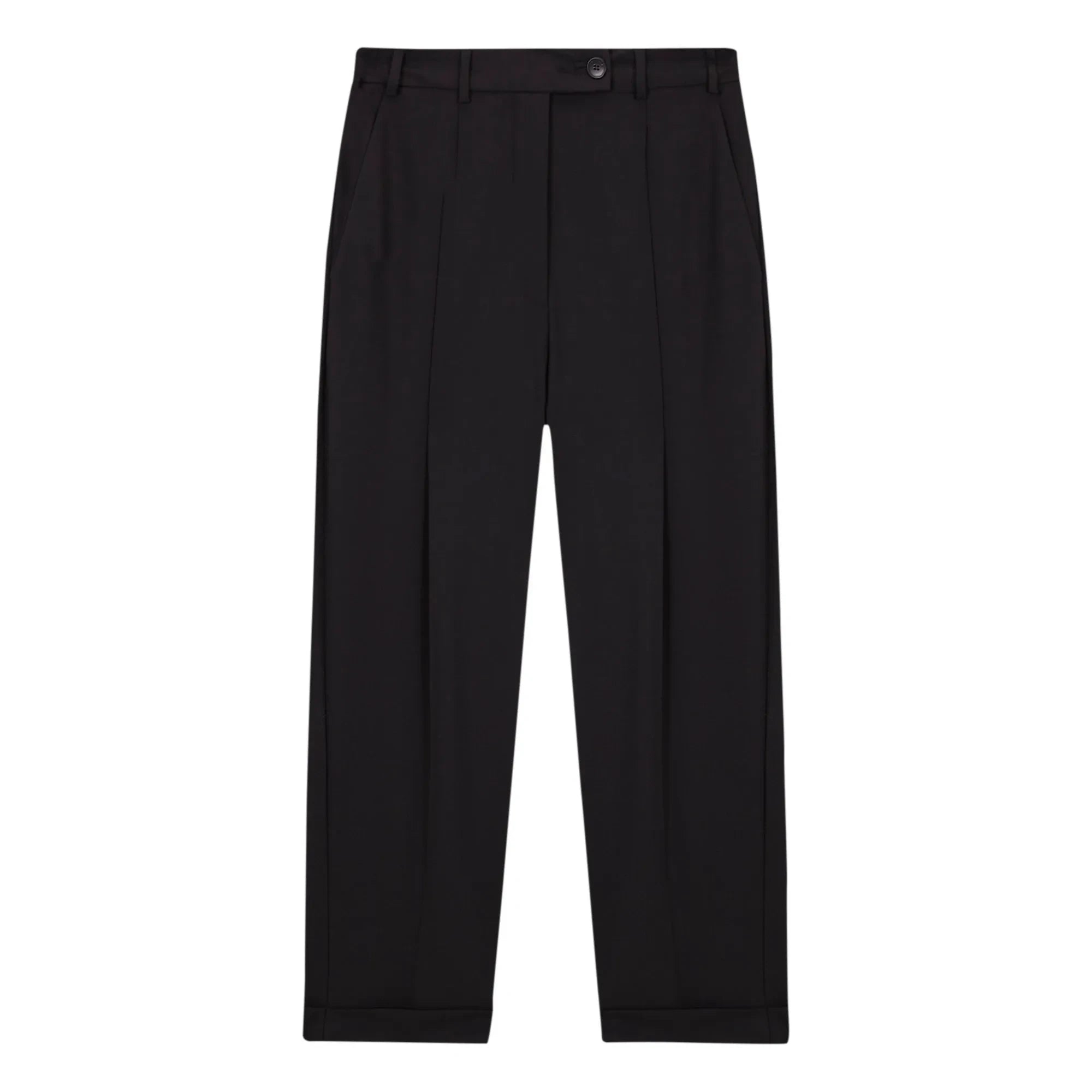 Cordera - Woollen Masculine Tailored Trousers | Black
