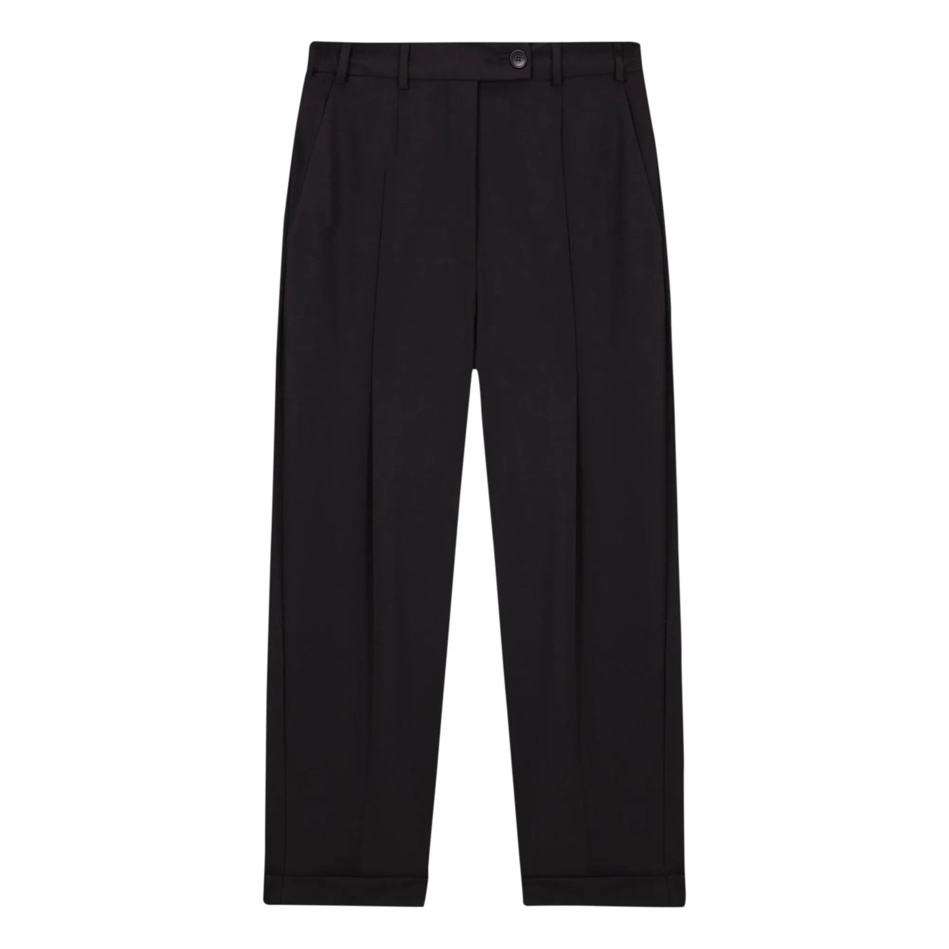 Cordera - Woollen Masculine Tailored Trousers | Black