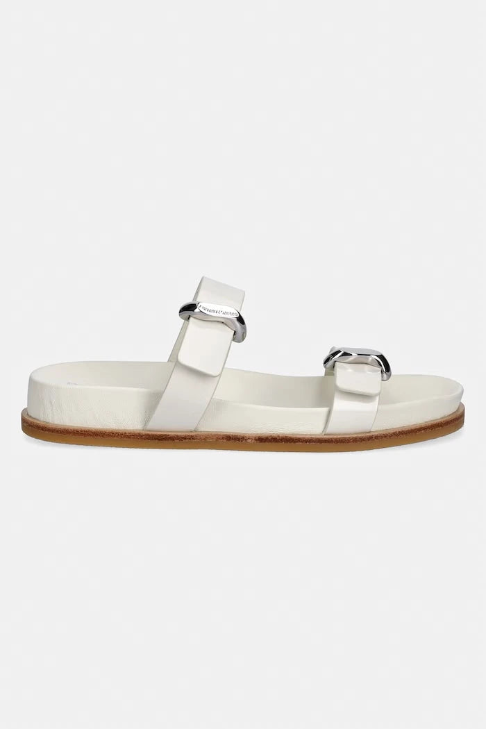 Emporio Armani чехли дамски кожени