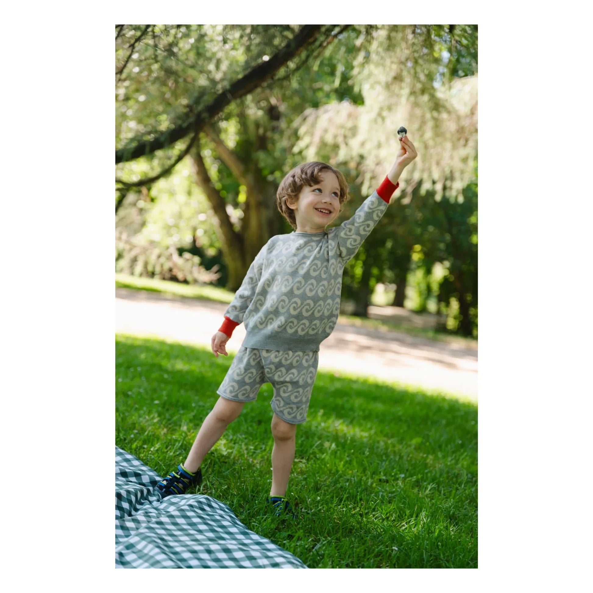 Bayiri - River Shorts Organic cotton knit | Grey
