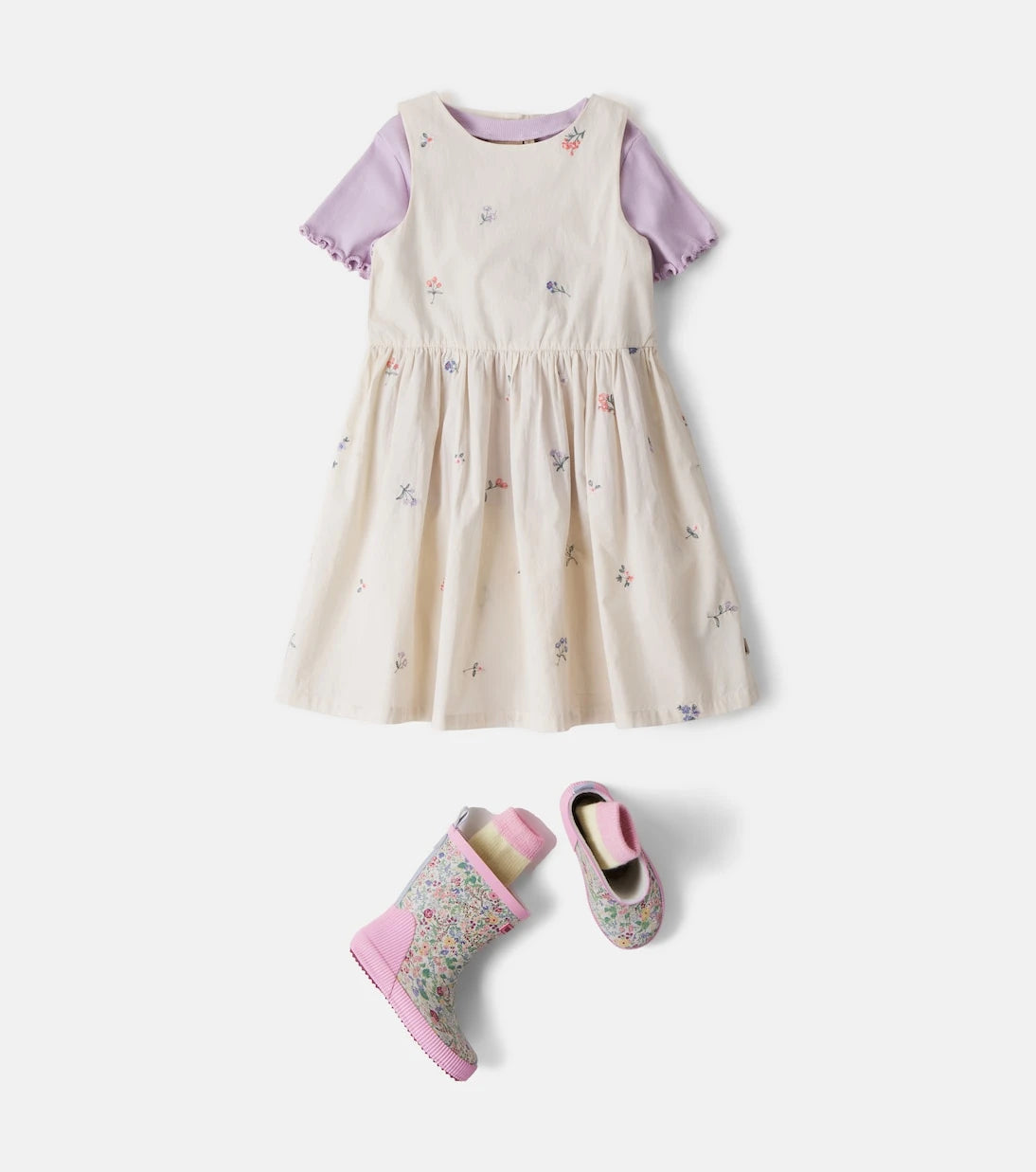 Wheat - Welly floral rain boots
