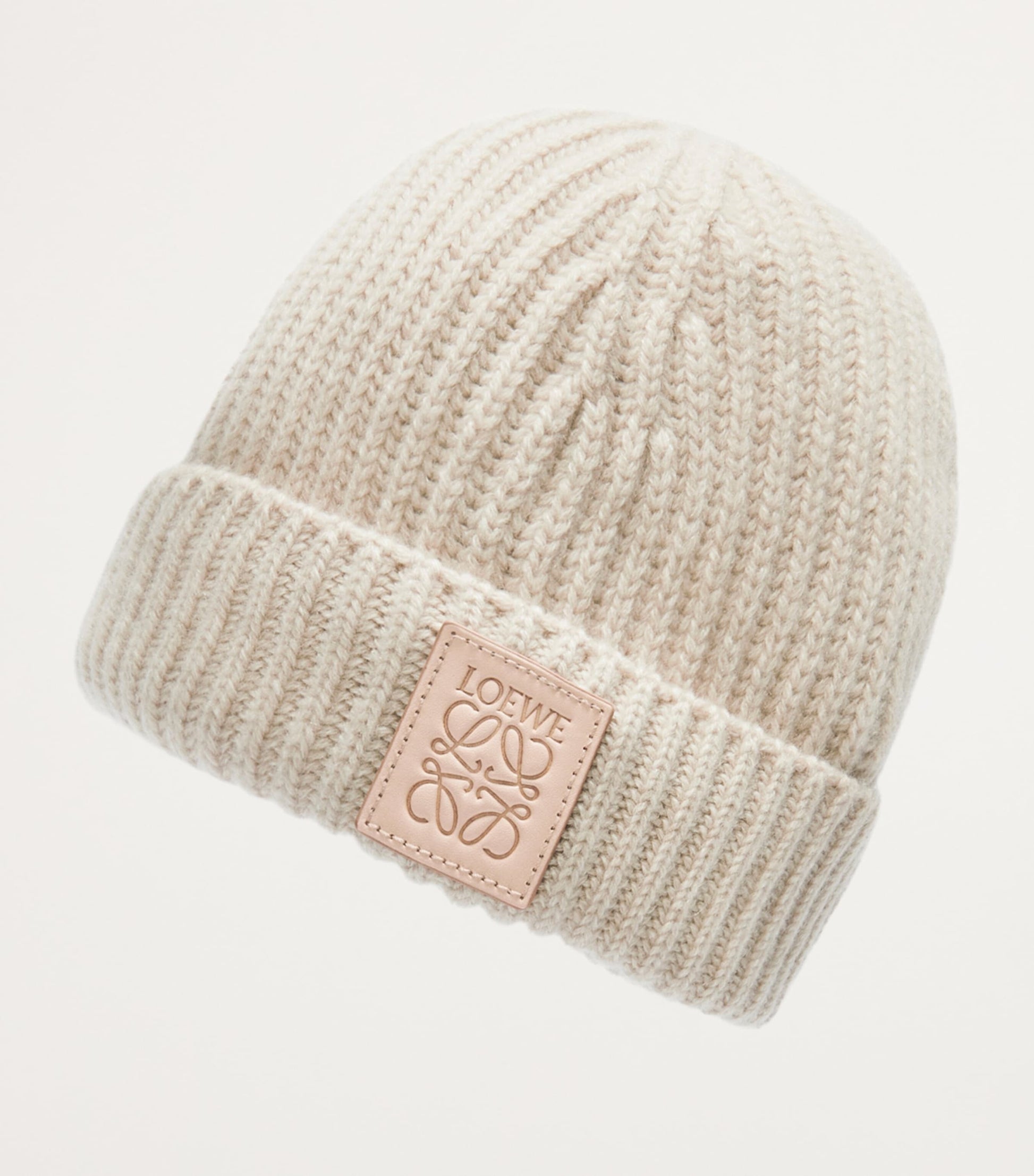 Beige Cashmere Beanie