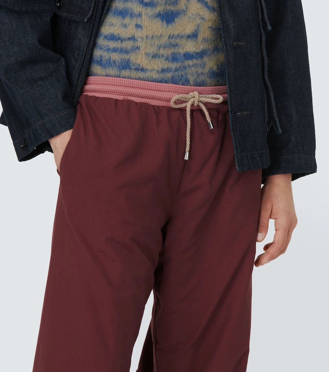 Ranra - Hlaup cotton-blend sweatpants