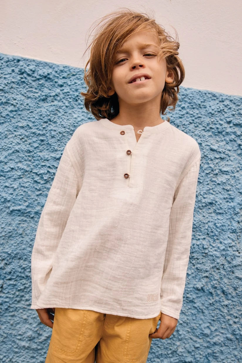 Bonton - قميص نوا من الشاش القطني