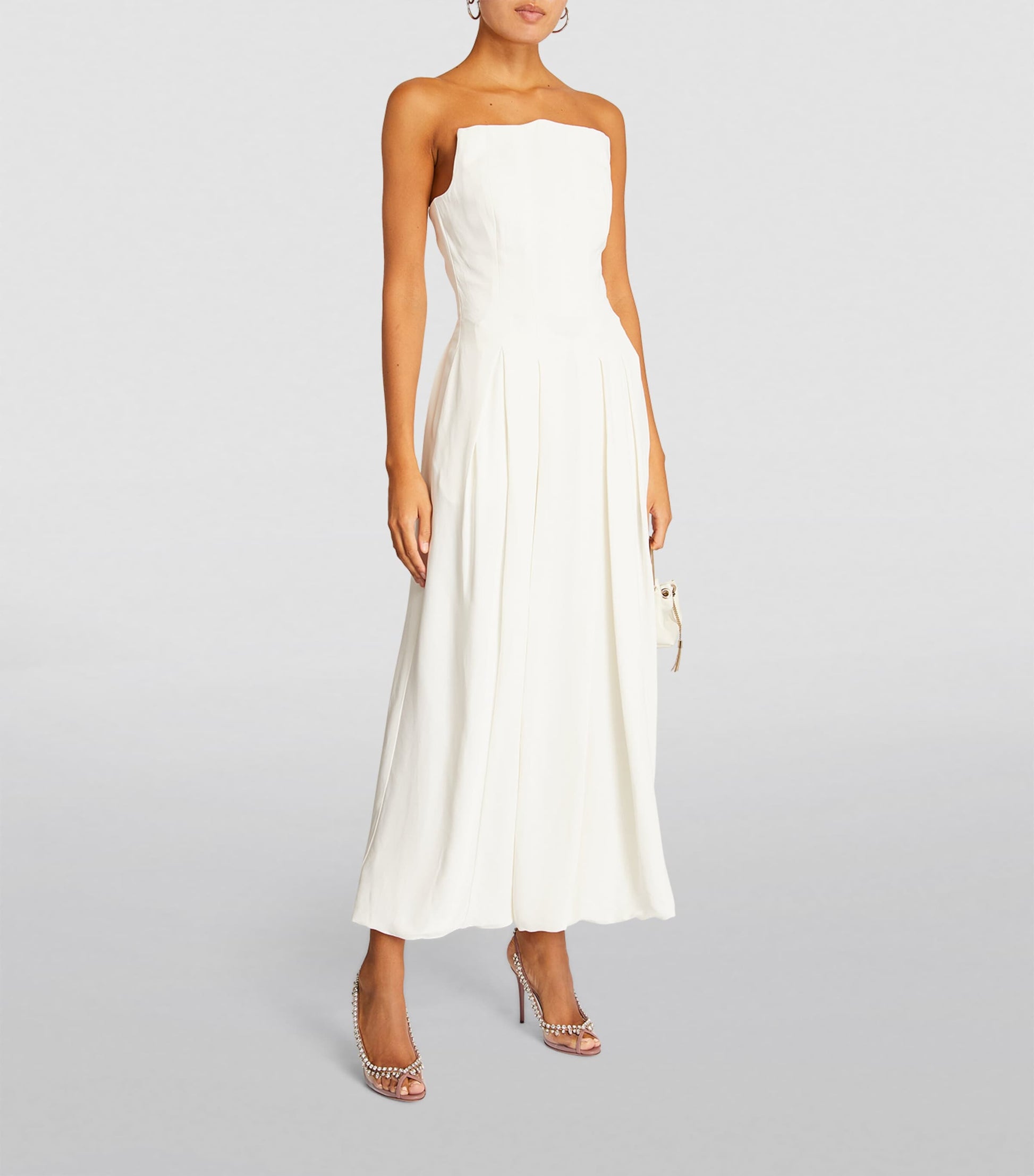 Aquazzura Pink Crystal Temptation Sandals 105