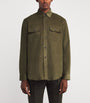 Green Cotton Corduroy Twin-Pocket Shirt