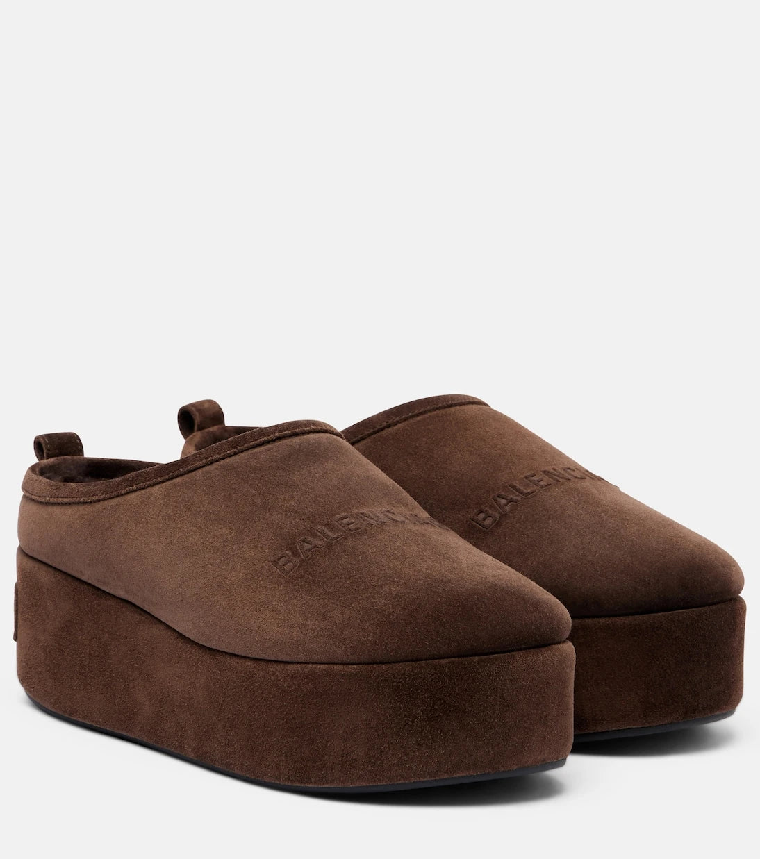 Balenciaga - Alaska suede platform mules