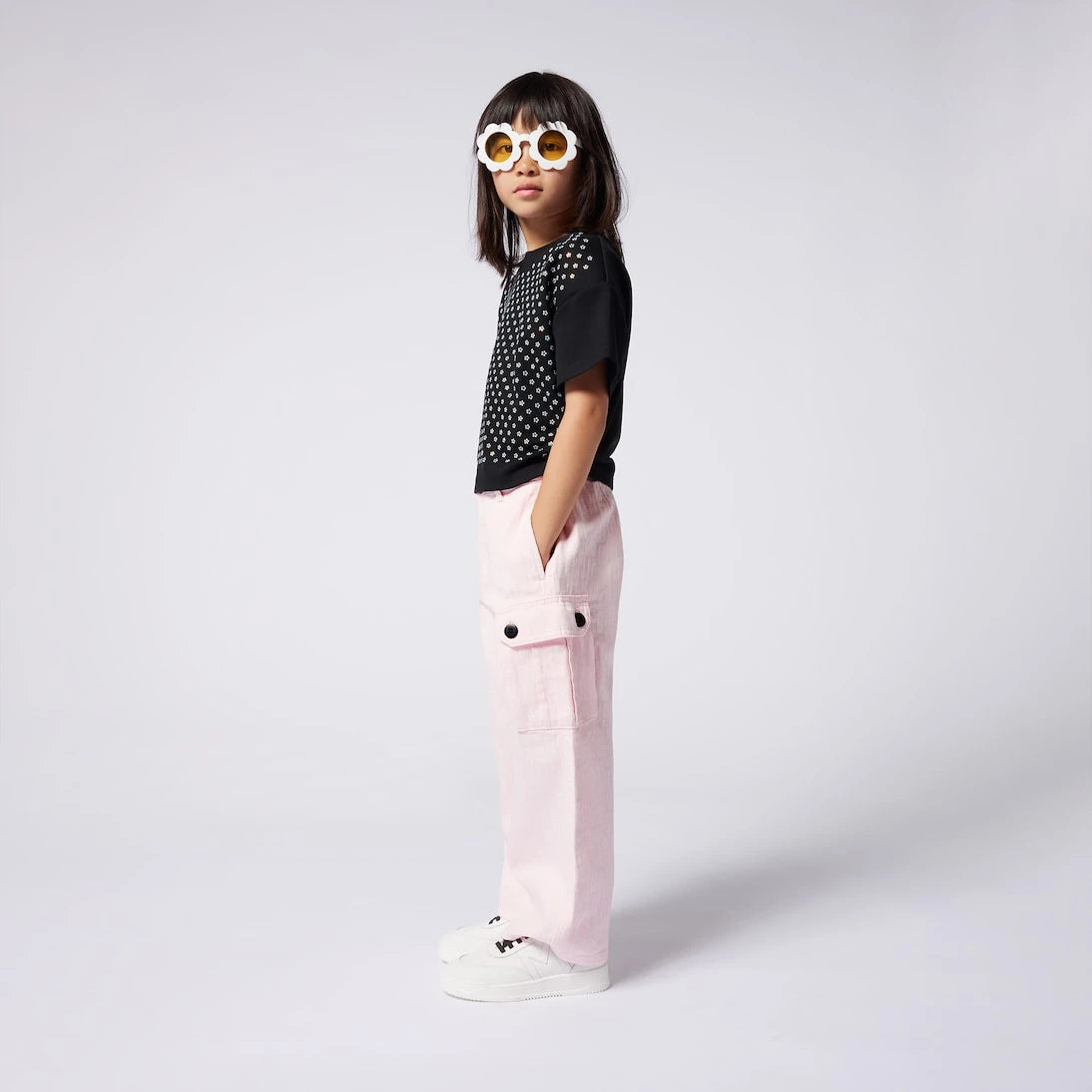 Marc Jacobs Kids - Floral embellished cotton T-shirt