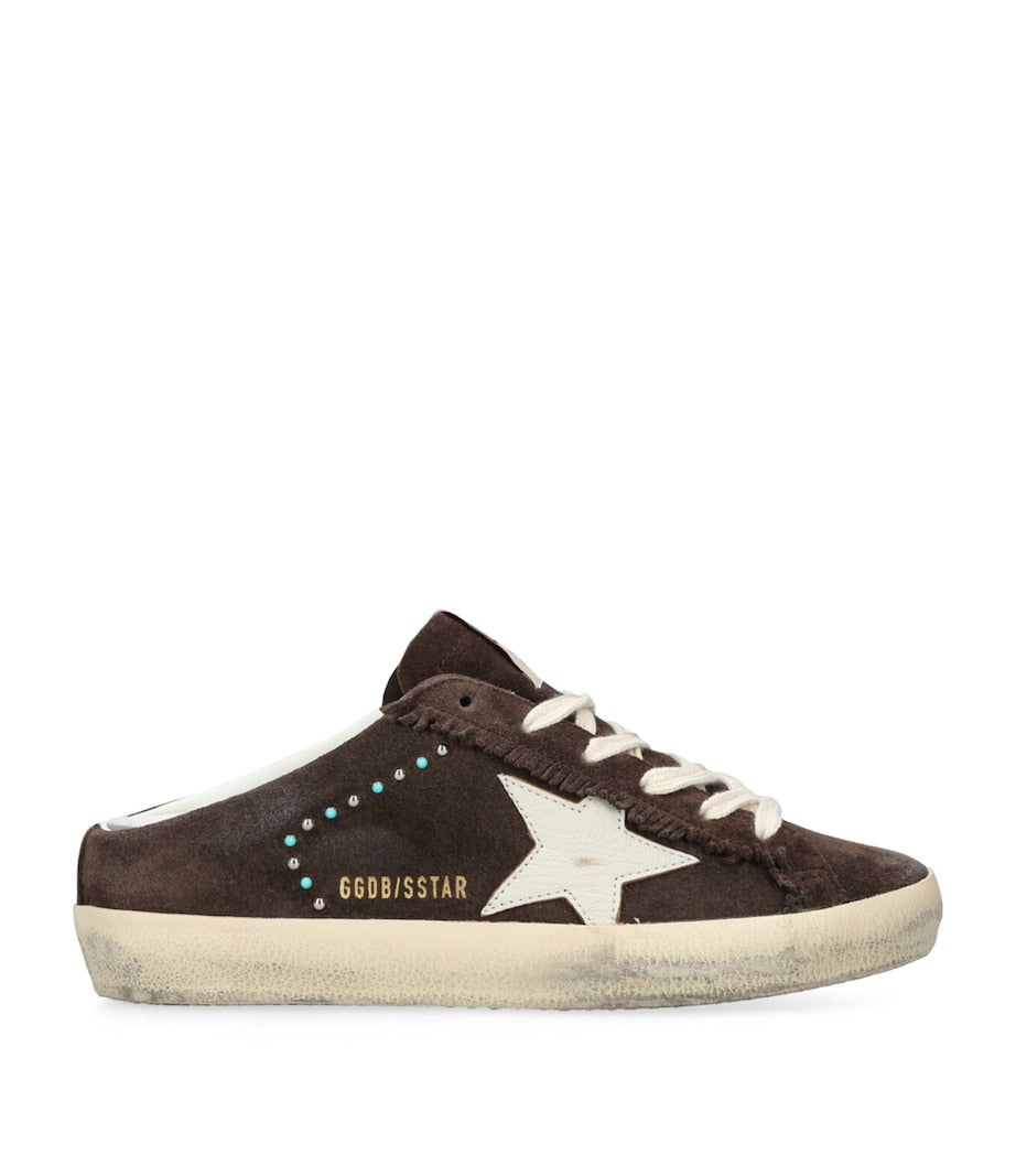 Brown Suede Super-Star Sabot Sneakers