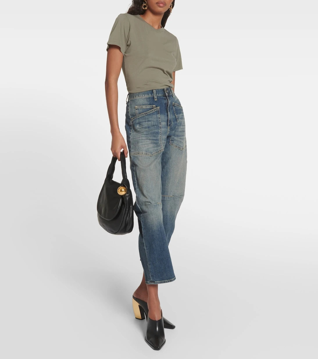 Nili Lotan - Shon high-rise wide-leg jeans