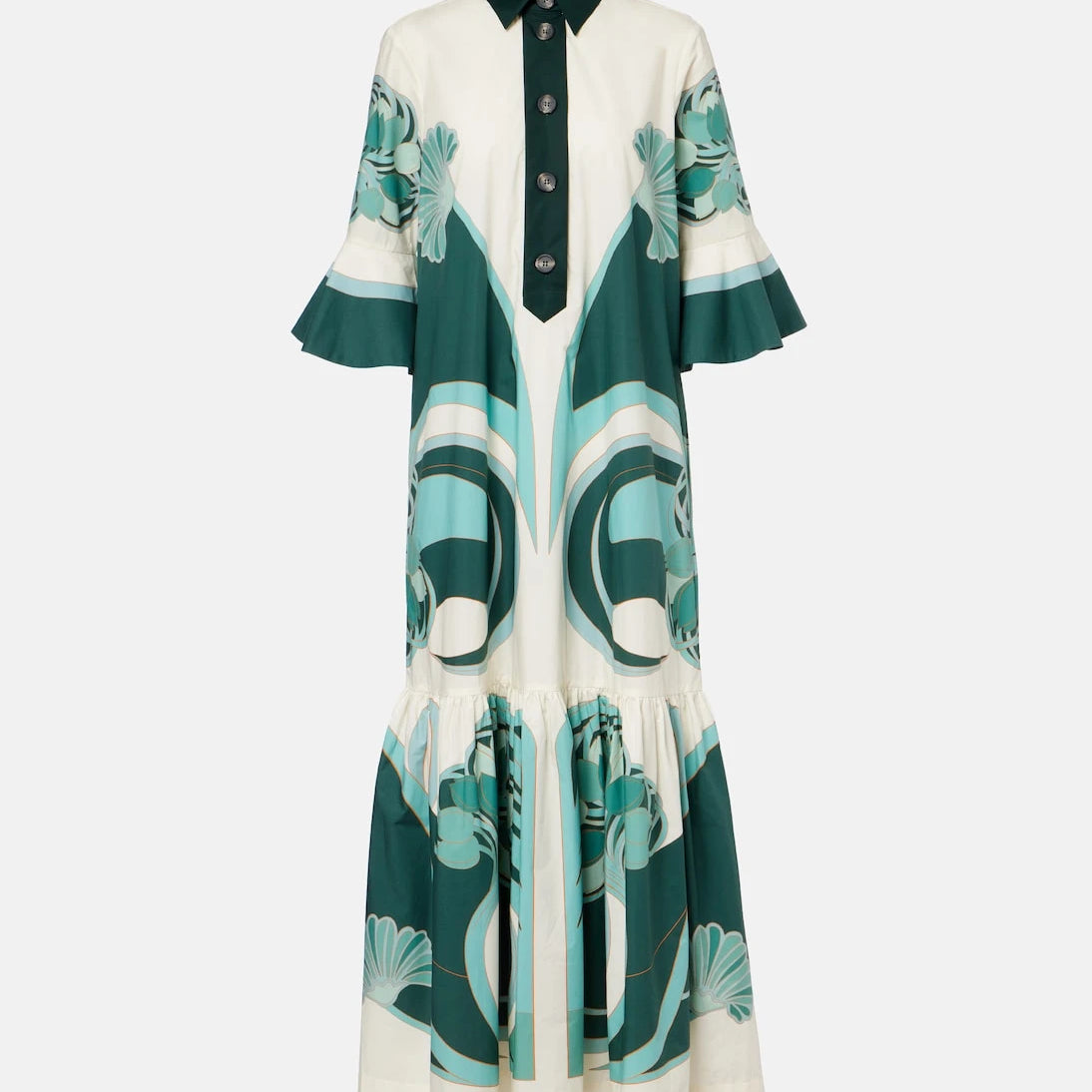 La DoubleJ - Artemis printed cotton poplin shirt dress