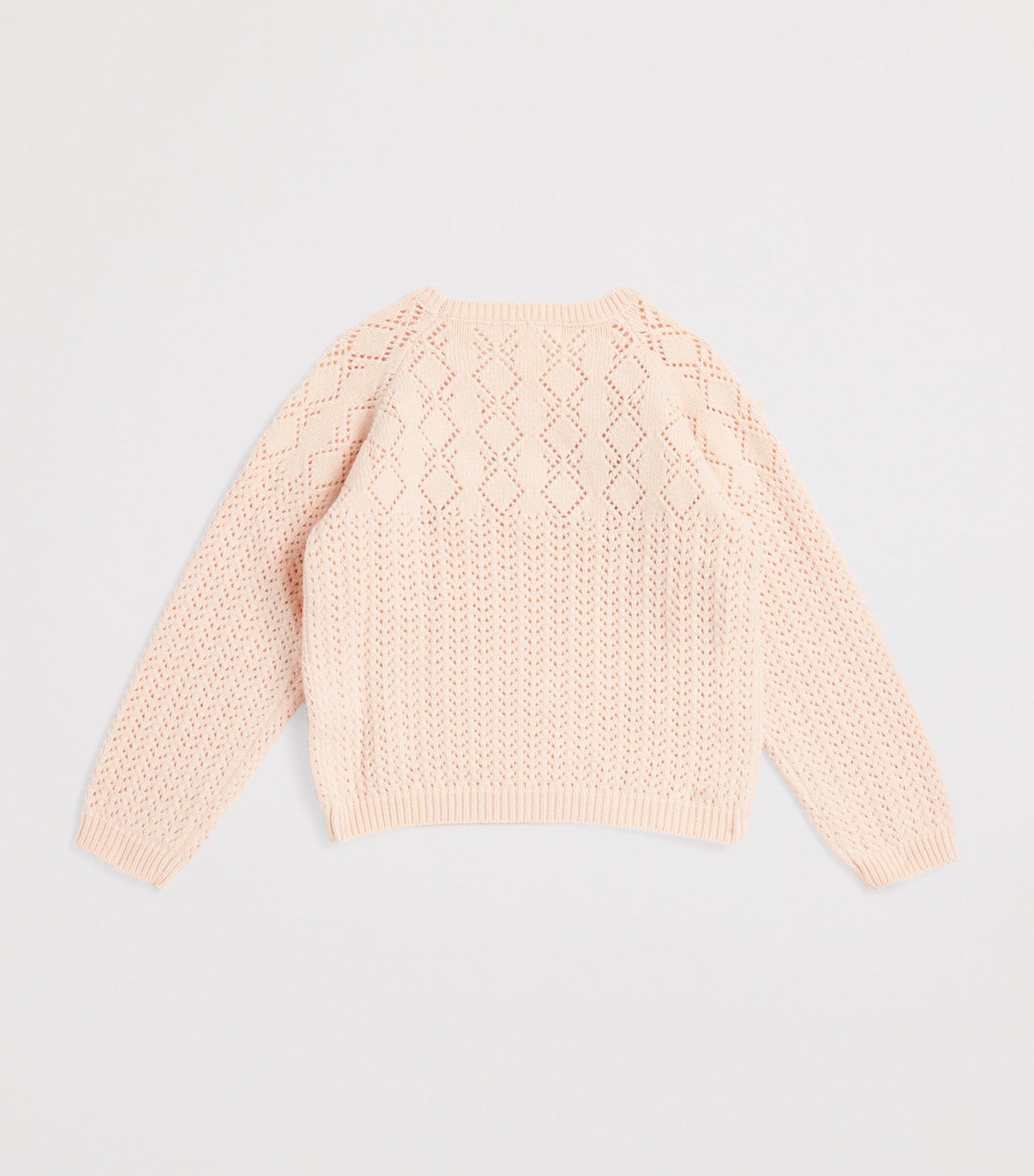 Pointelle Floral Vakita Sweater (4-12 Years)