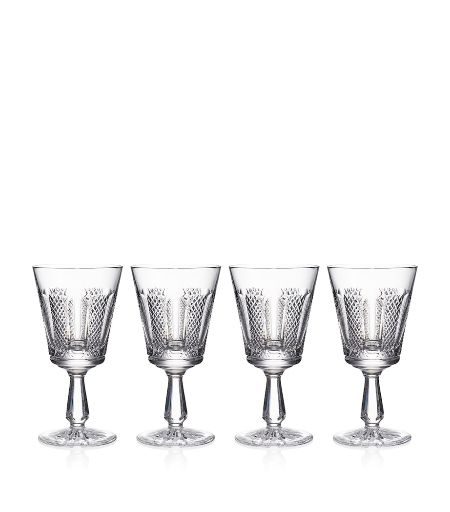 Set of 4 Crystal Hibernia Mastercraft Wine Glasses (280ml)