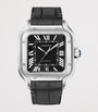 Large Stainless Steel Santos de Cartier Watch 39.8mm