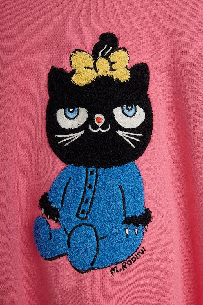 Mini Rodini суичър за деца от памук Cat