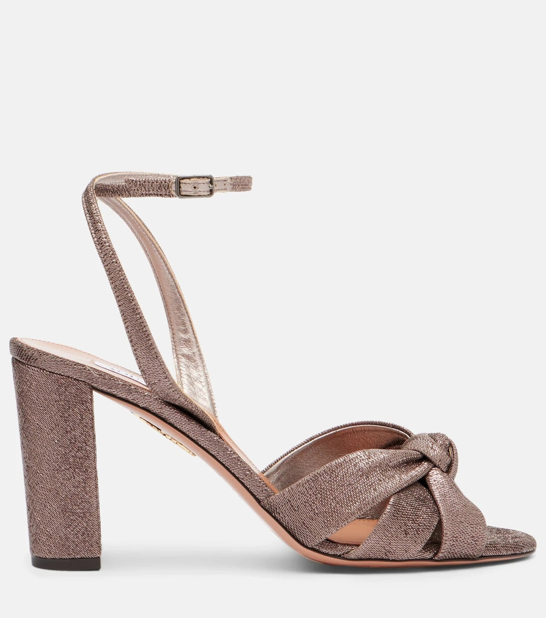Aquazzura - حذاء نينا 85 من التويل بنمط معدني