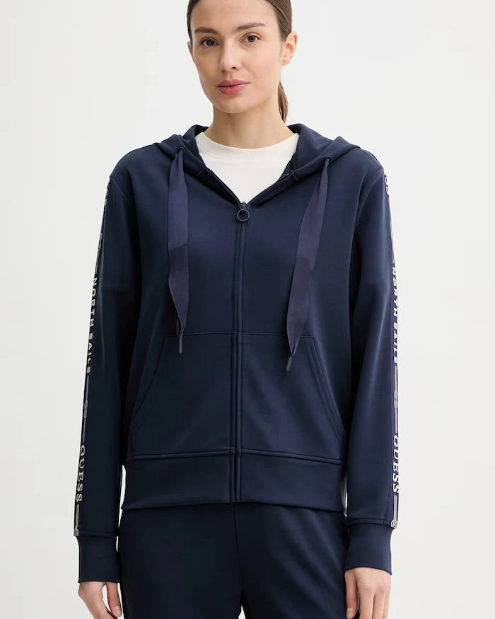 Guess kadın kapüşonlu sweatshirt X NORTH SAILS