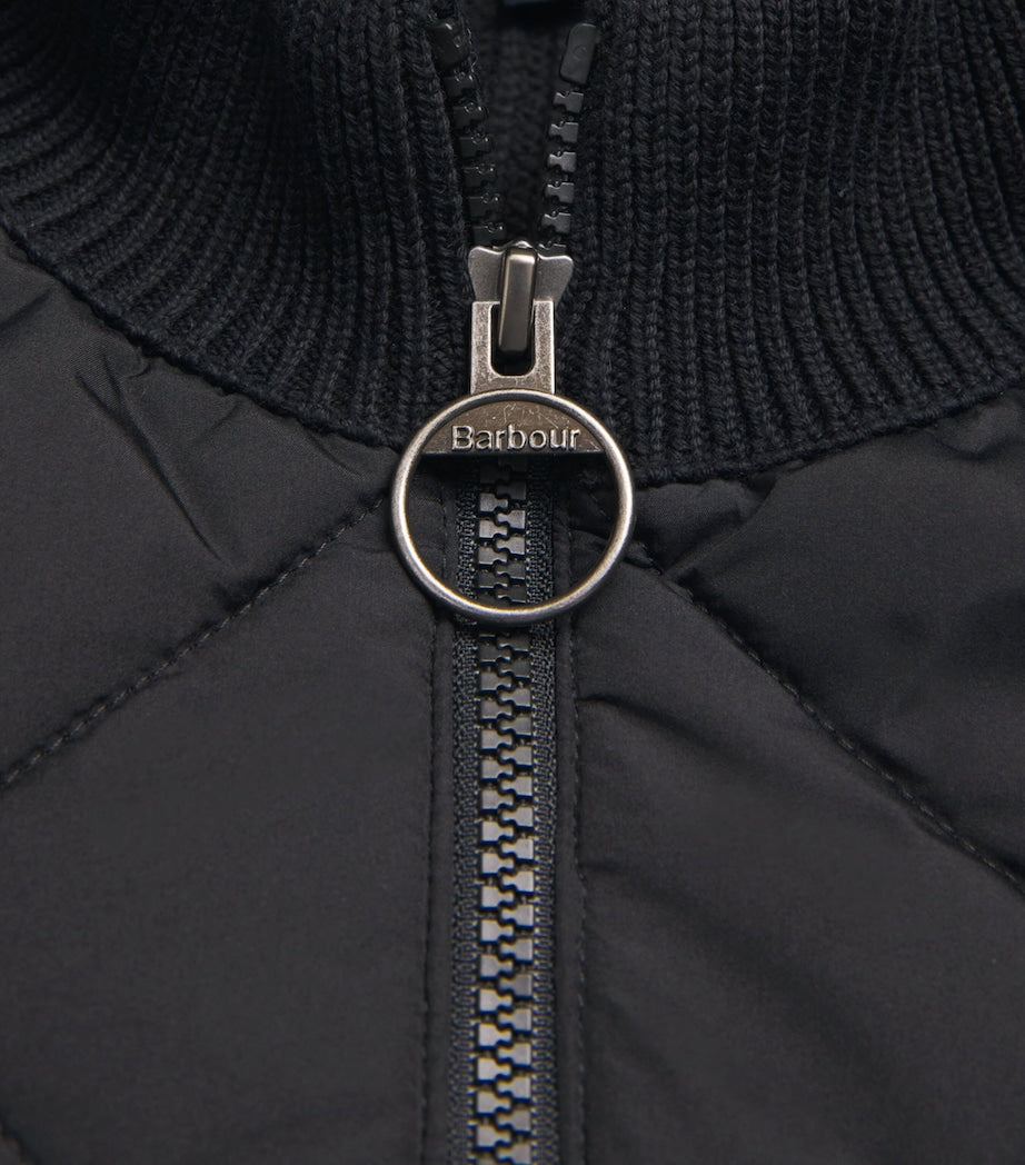 Black Knitted Quilted Newland Jacket
