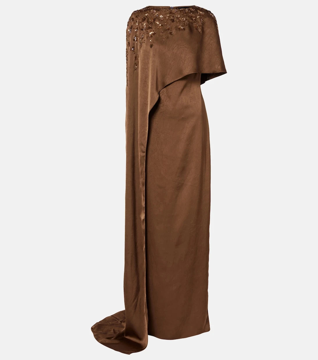 Marmar Halim - Embellished caped draped gown