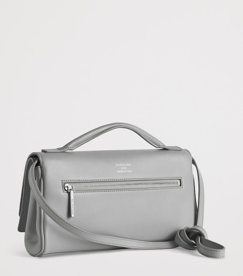 Balenciaga Black Small Calfskin Bel Air Clutch Bag