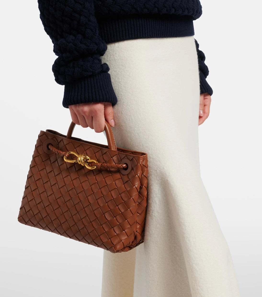 Bottega Veneta - Andiamo Small leather top-handle bag