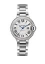 Stainless Steel and Diamond Ballon Bleu de Cartier Watch 33mm
