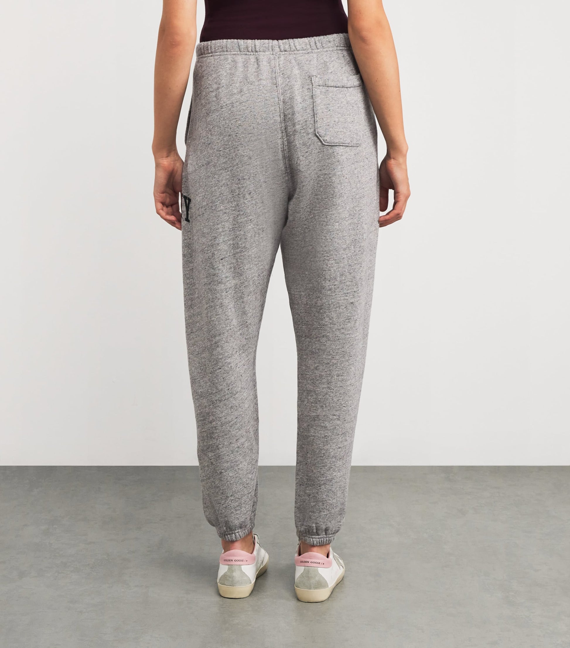 Cotton-Blend Pink Pony Sweatpants DARK VINTAGE HEATHER