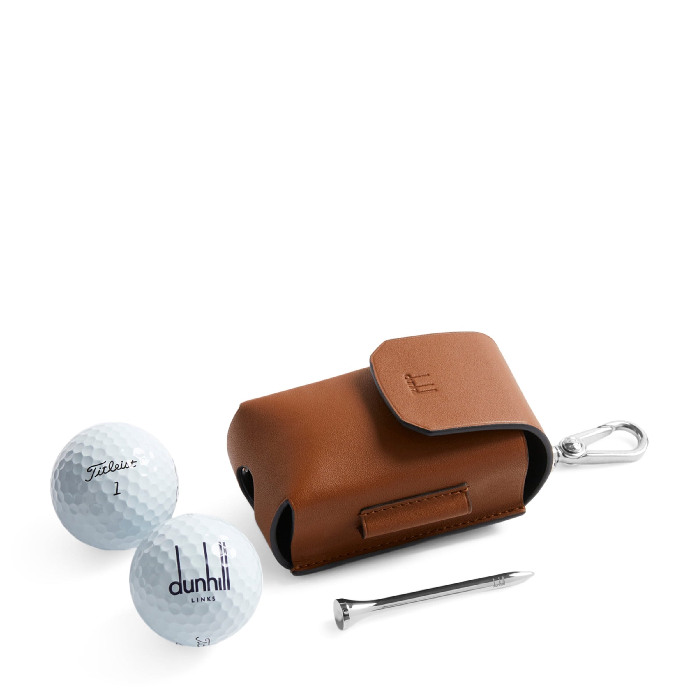 Leather Double Golf Ball Case
