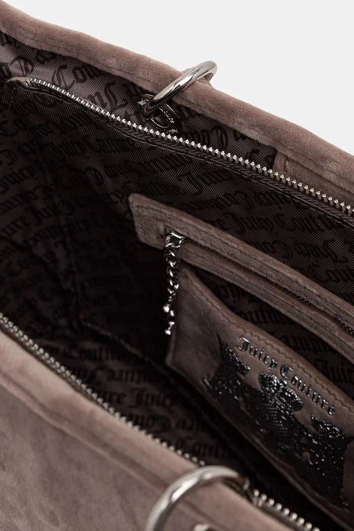 Juicy Couture чанта tote дамска от кадифе Kimberly
