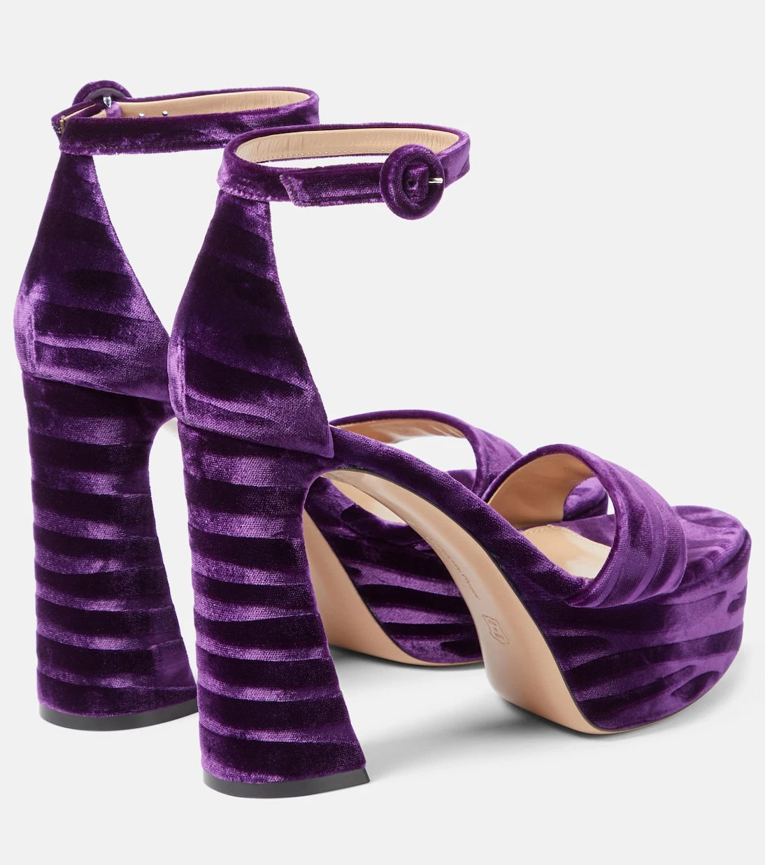 Gianvito Rossi - Holly velvet platform sandals