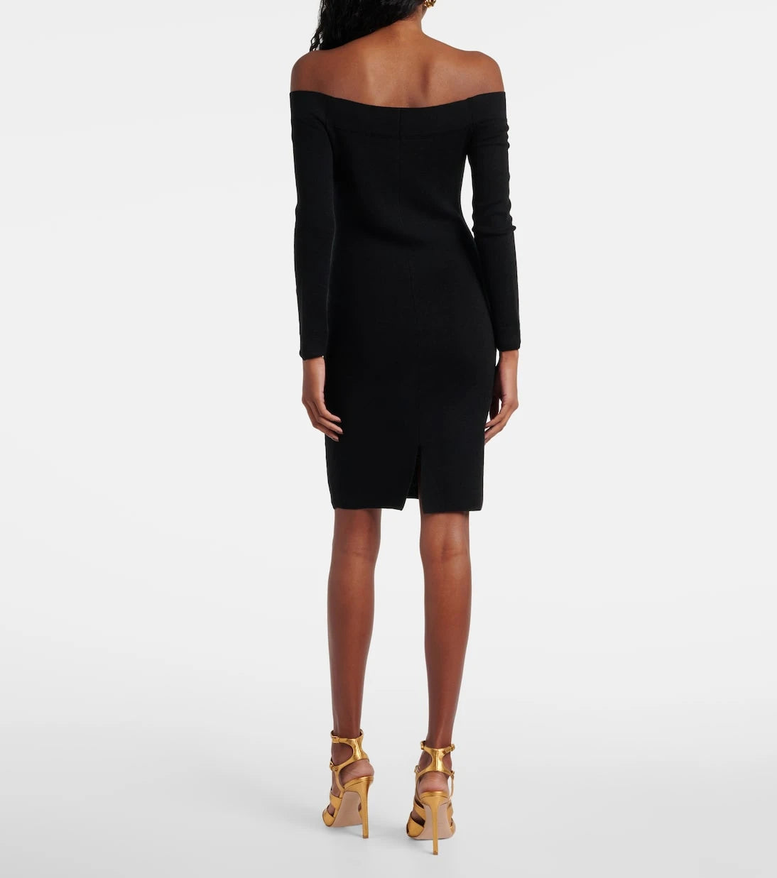 Tom Ford - Off-shoulder cashmere and silk minidress