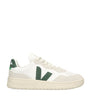 Veja Green Leather-Suede V-90 Sneakers