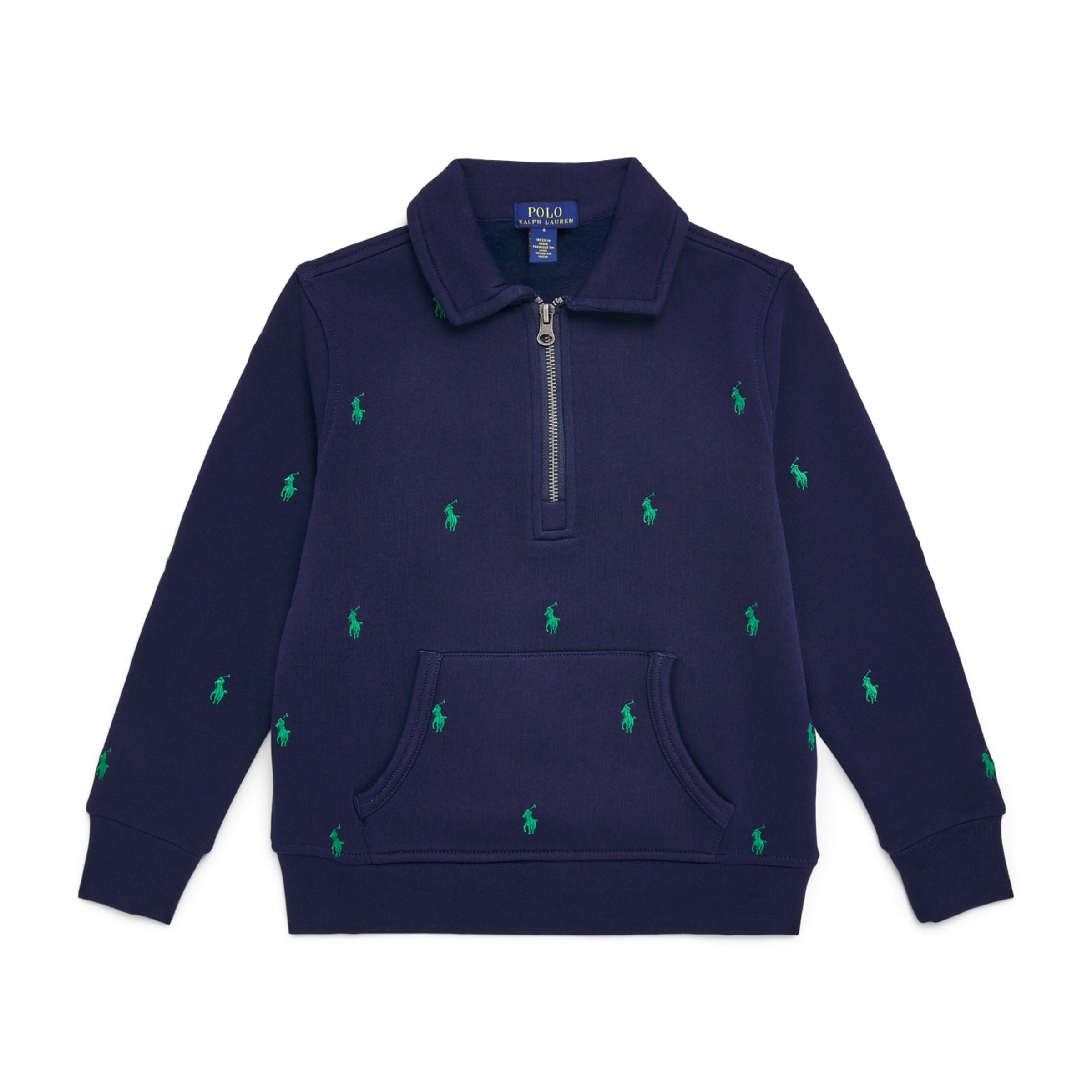 Ralph Lauren Kids Cotton Quarter-Zip Sweatshirt (6-14 Years)