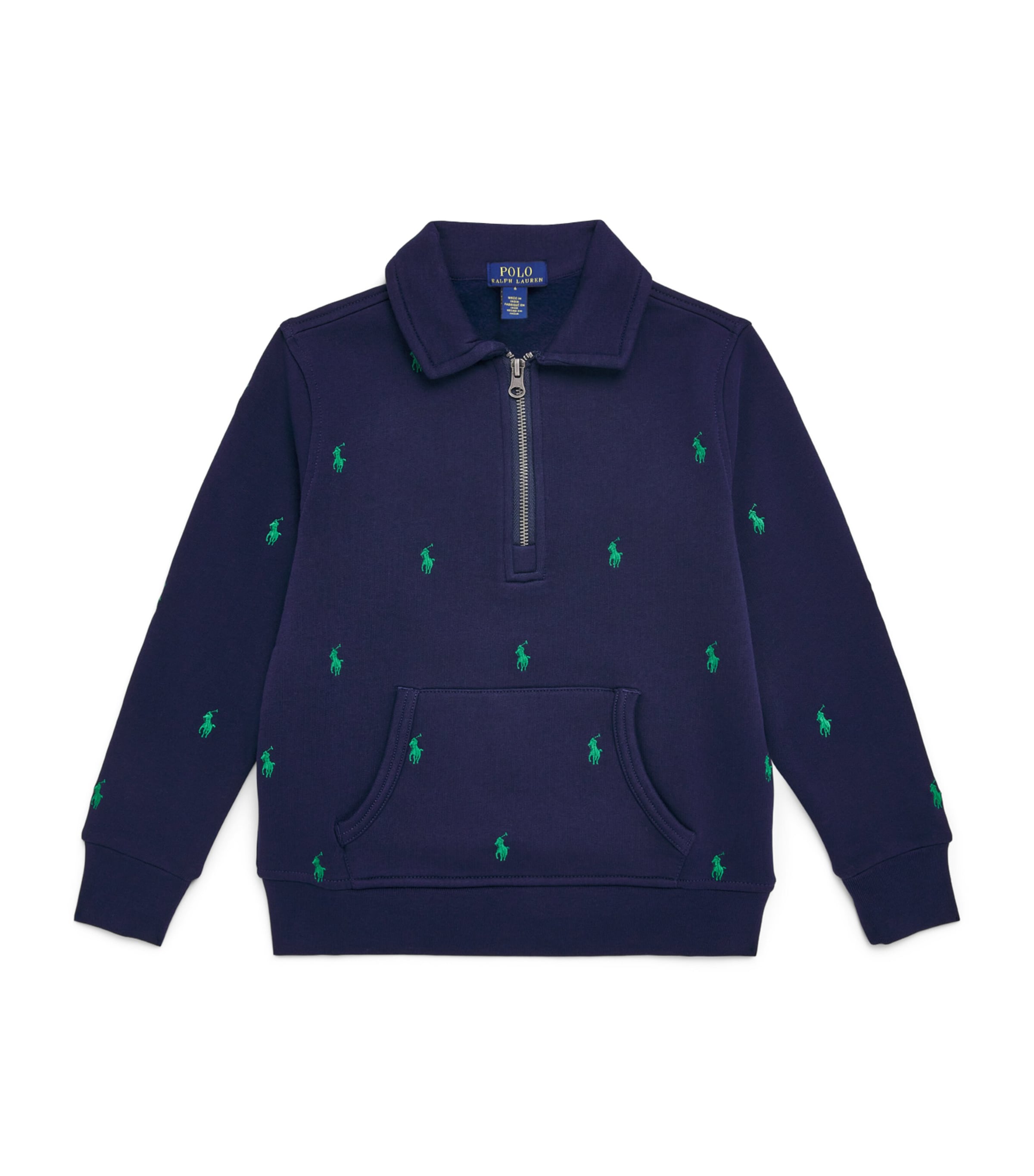 Ralph Lauren Kids Cotton Quarter-Zip Sweatshirt (6-14 Years)